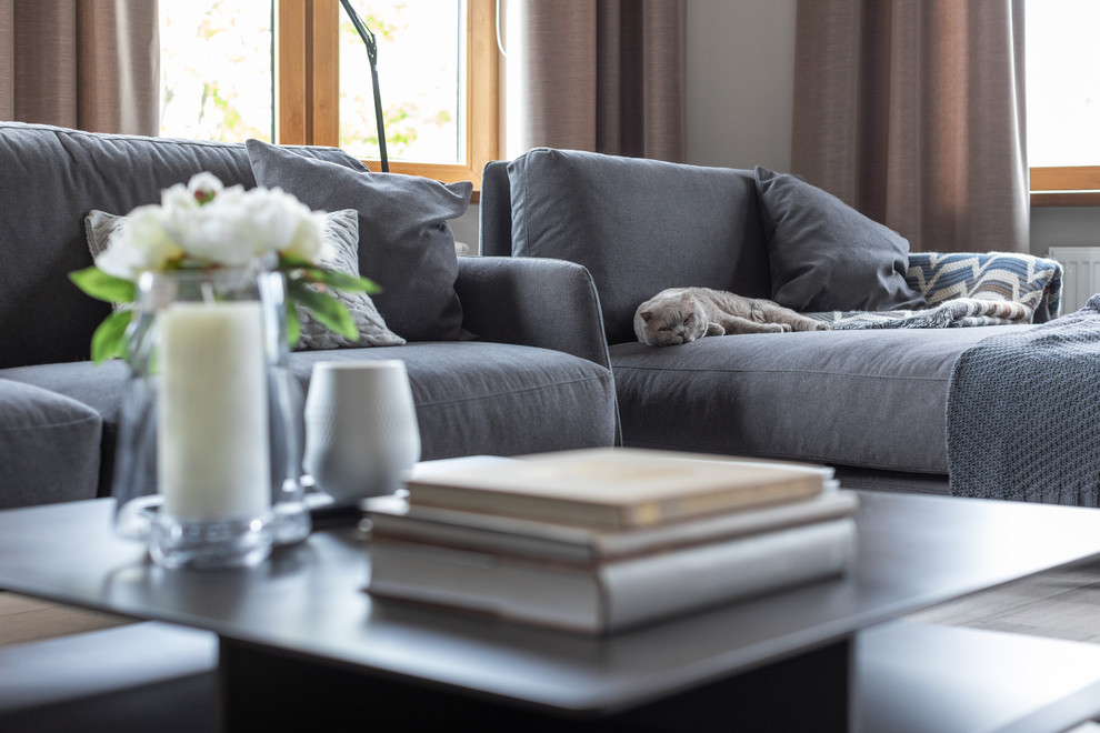 Интерьер двухуровневой квартиры в Калининграде.