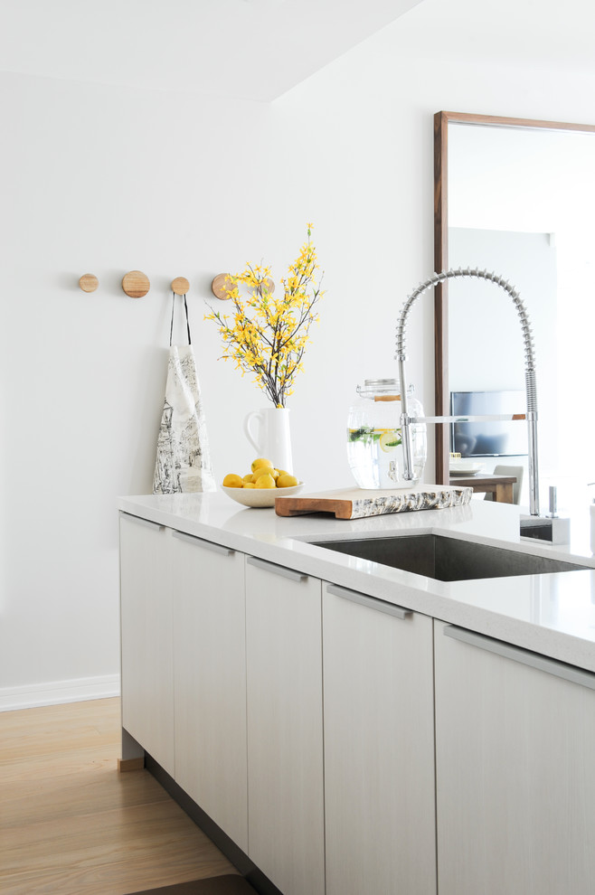 Inspiration for a scandinavian kitchen in Vancouver.