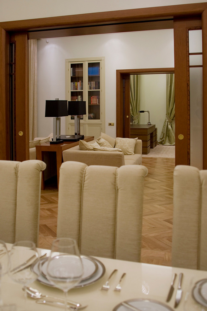 Гостиная-столовая.Резиденция Монолит