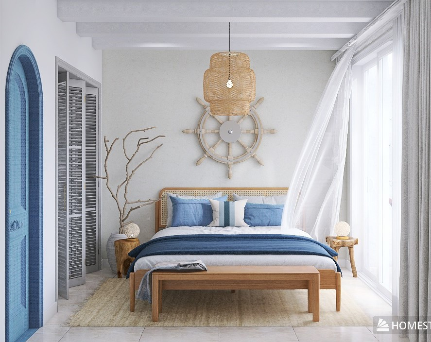 Спальня в средиземноморском стиле