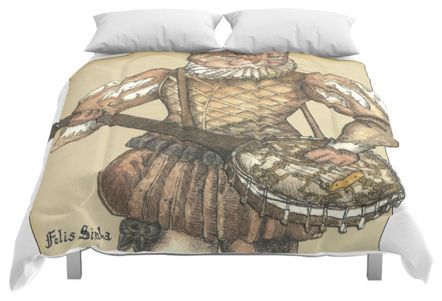 Society6 Banjo Cat Comforter Eclectic Comforters And Comforter