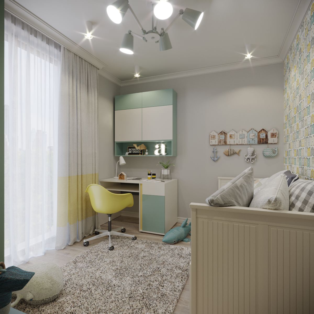 Интерьер для молодой семьи "Полет фантазий"