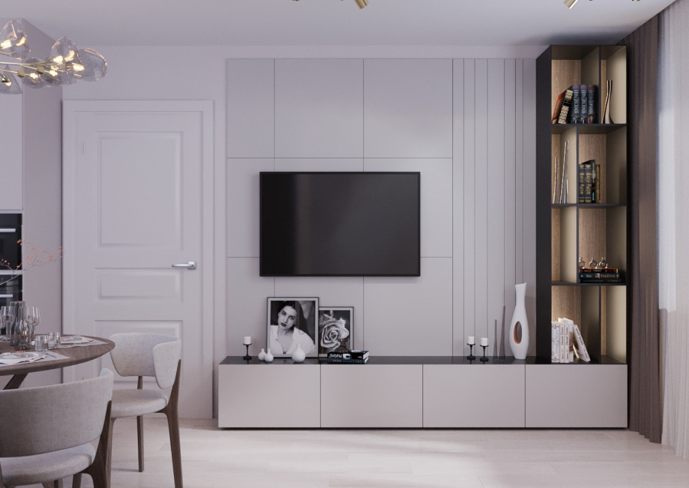 Dusty Rose Living Room & Kitchen