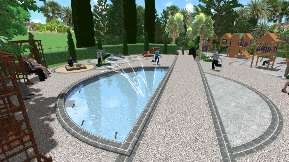 Детская площадка для санатория.