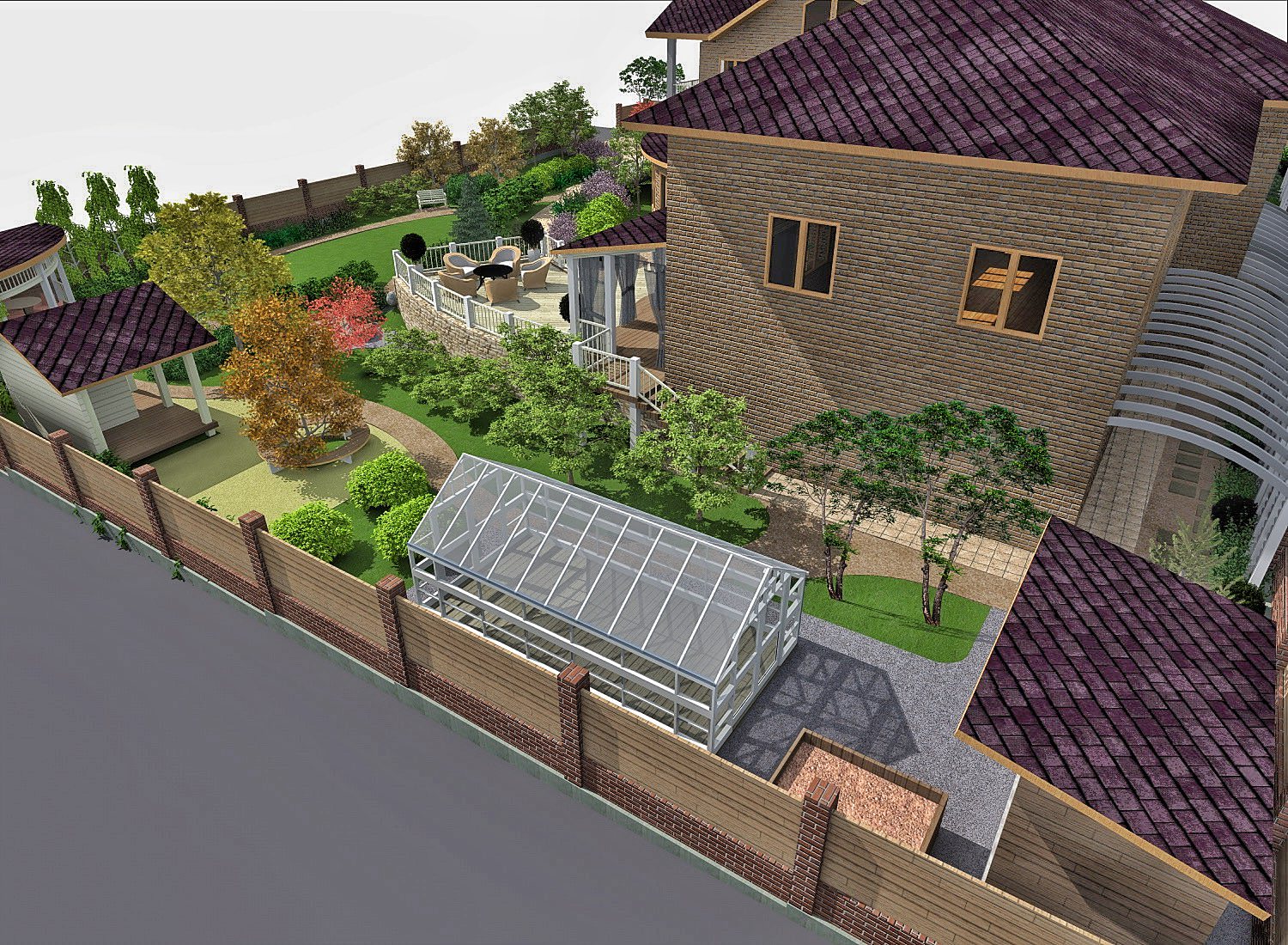 Ландшафтный дизайн в п. Ново-Разводная (Иркутск)