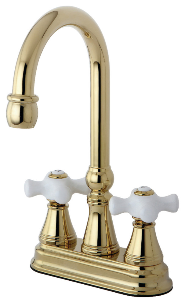 Kingston Brass Bar Faucet, Polished Brass