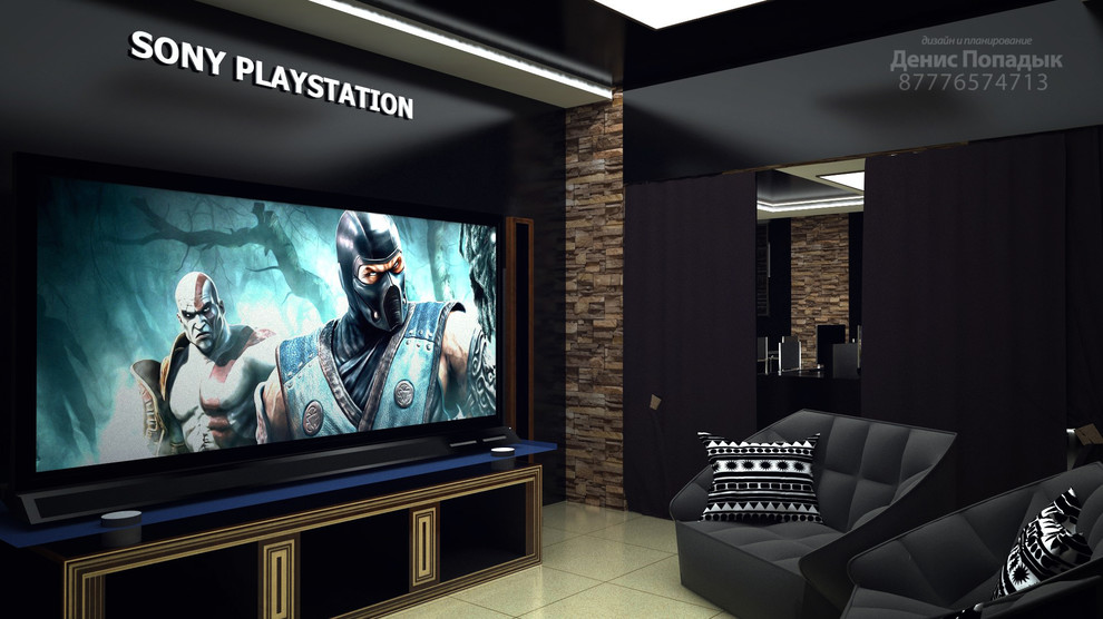 Дизайн проекта интерьера (интернет клуба)