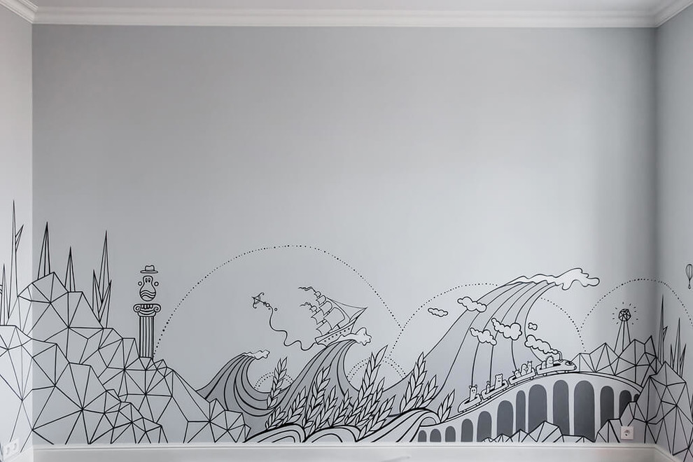 Роспись стен детской комнаты