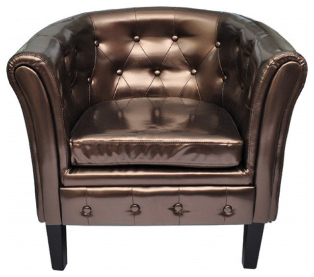 Living Room Chair Brown Transitional Armchairs And Accent Chairs by VidaDeals Houzz