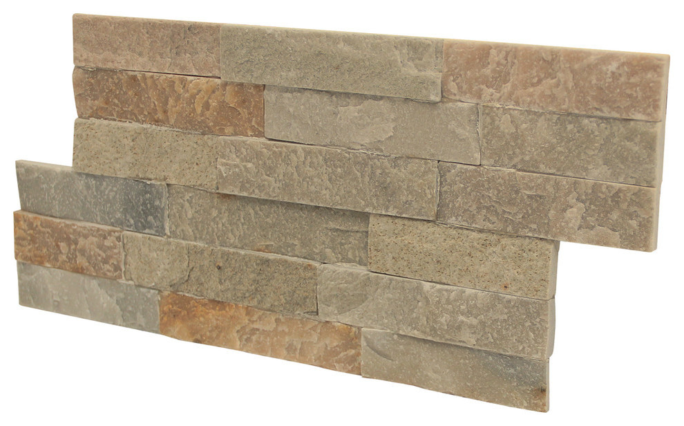 Thin Natural Ledgestone Wall Panel Canyon Beige Sample