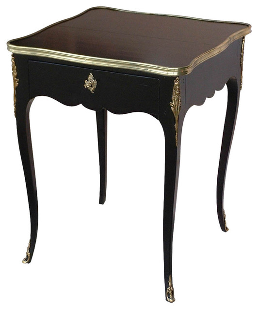 Eulalie Cherry Wood Side Table Victorian Tables And End Eulalie Cherry Wood Side Table Black