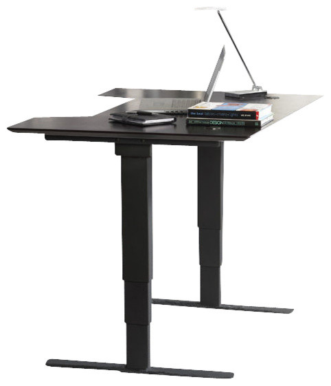 100 Series Height Adjustable 65" Sit-Stand Desk in Espresso