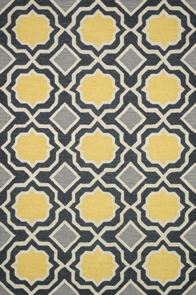 Loloi Weston Collection Rug, Charcoal and Gold, 3'6"x5'6"