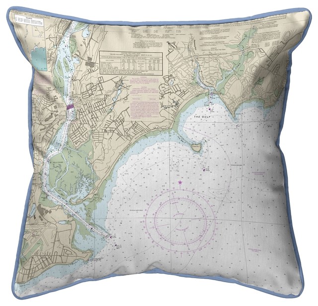 Betsy Drake North Long Island Sound, NY Nautical Map Large Corded Indoor/Outdoo