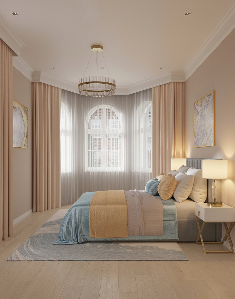 Спальня неоклассика с элементами арт-деко