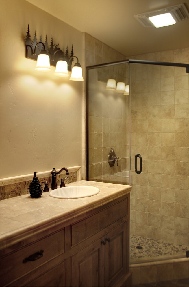 Example of a mountain style bathroom design in Seattle