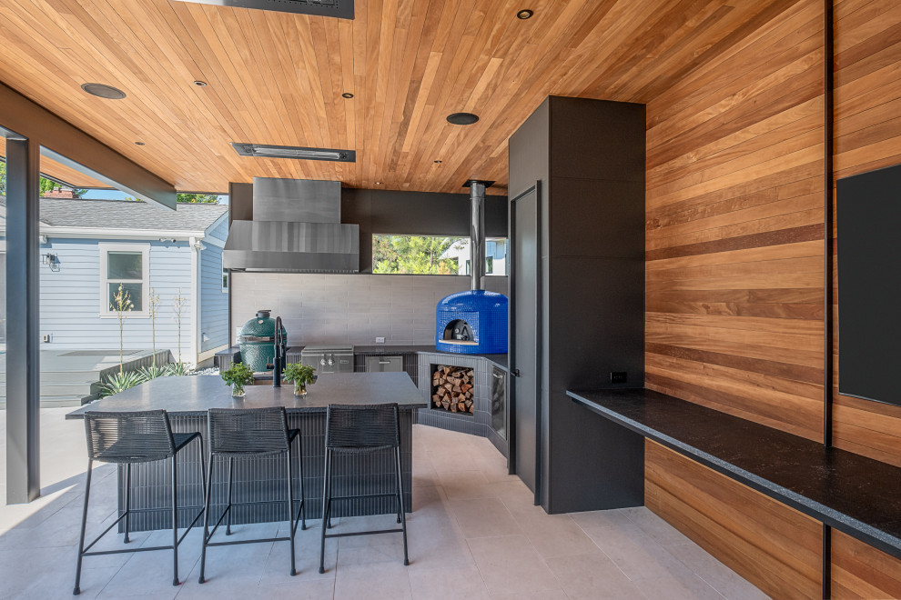 Trendy patio photo in Charlotte