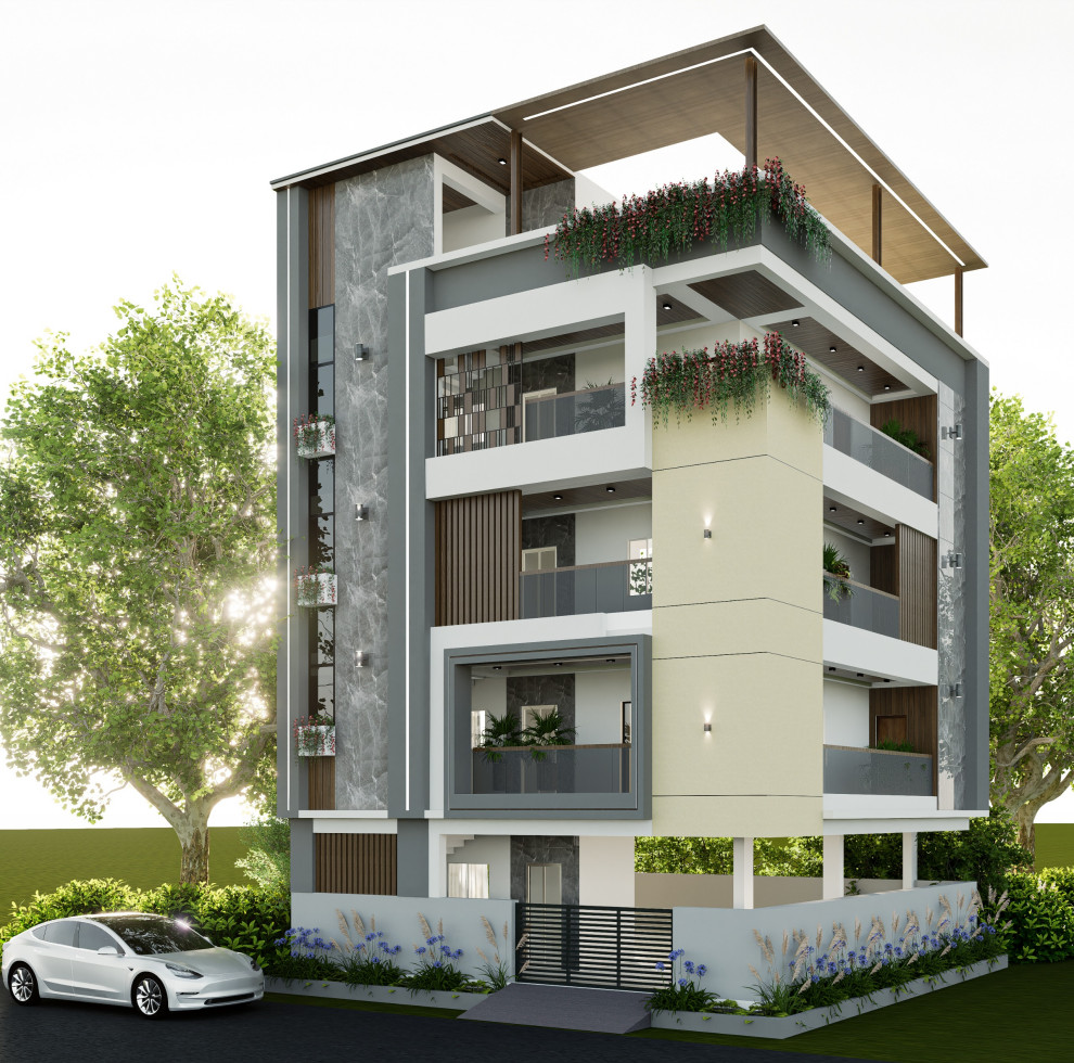 Photo of an Indian exterior in Hyderabad.