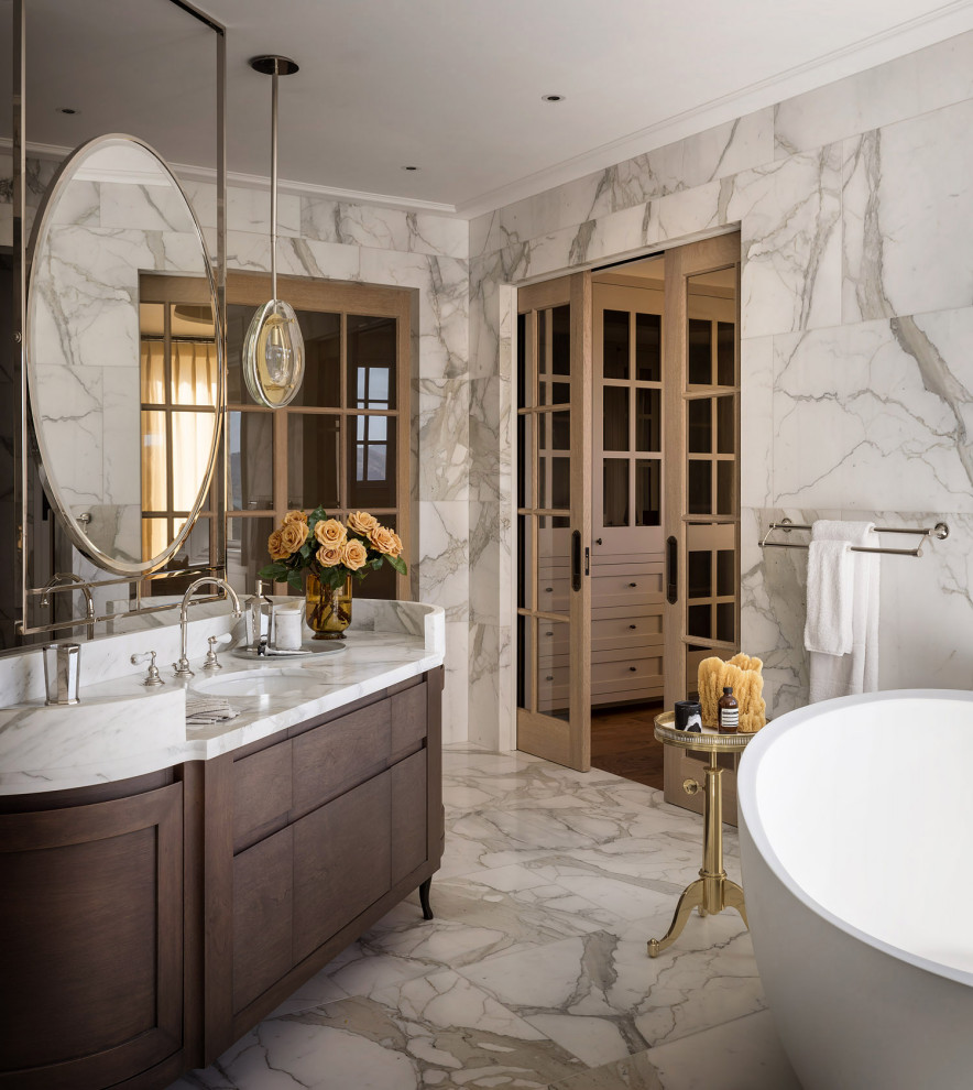 Inspiration for a transitional bathroom remodel in San Francisco
