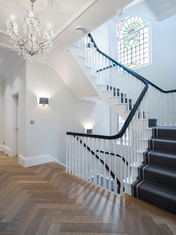 Transitional staircase in London.