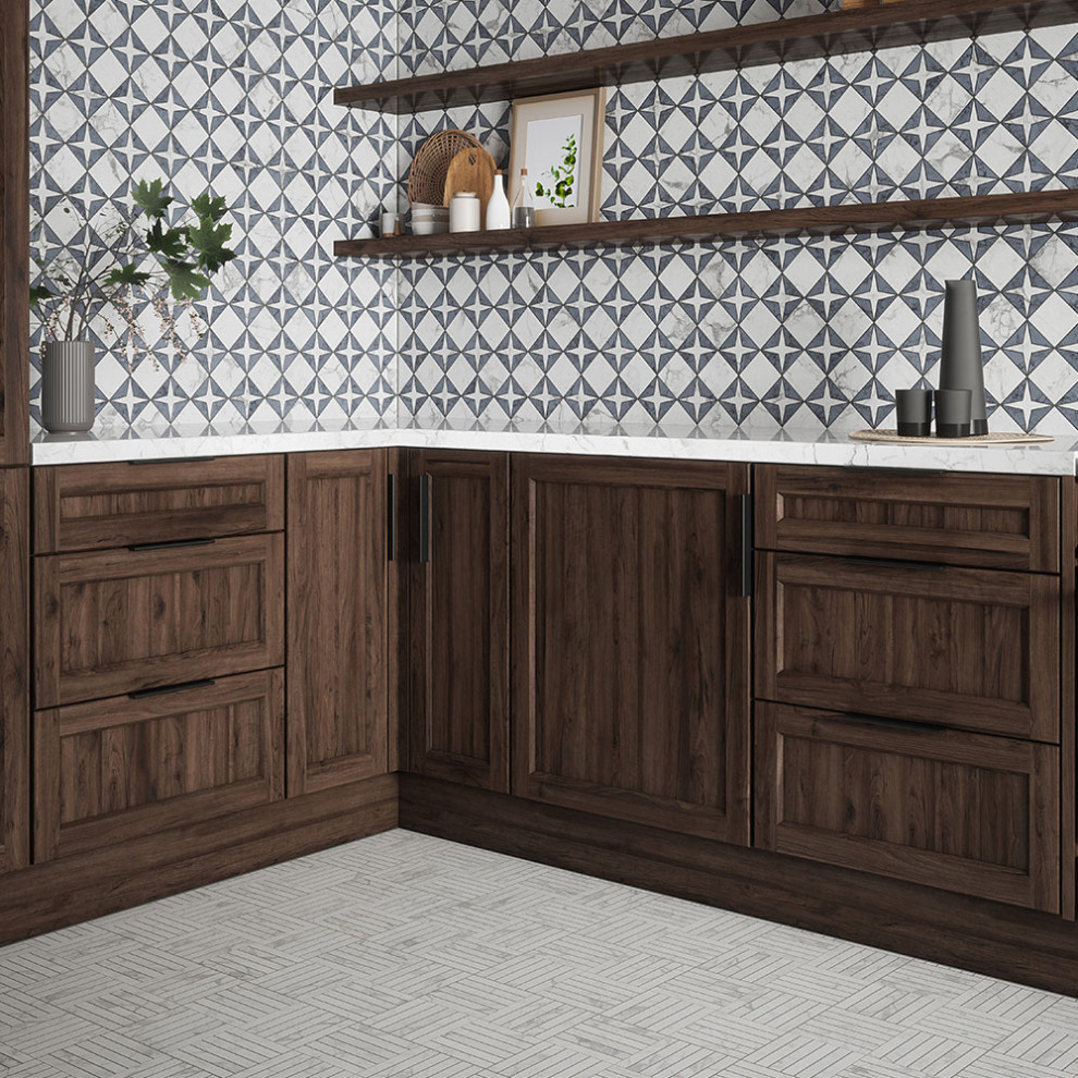Example of a transitional kitchen design in Los Angeles