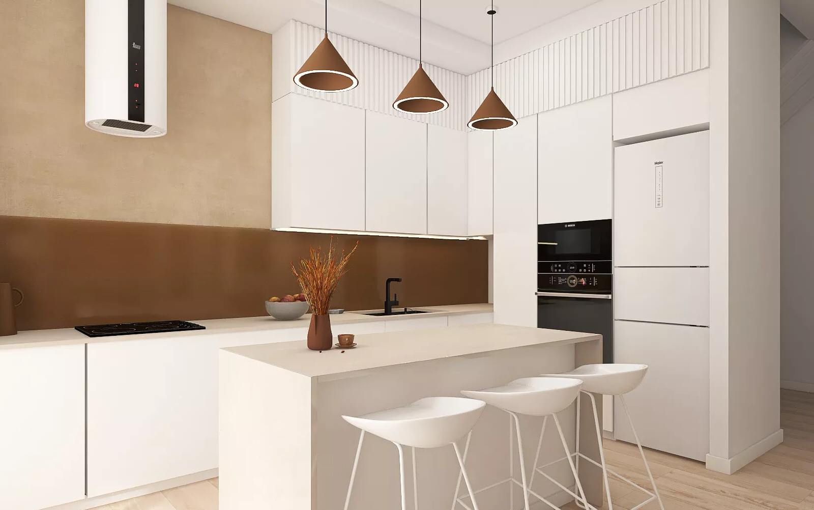 Дом в теплых тонах