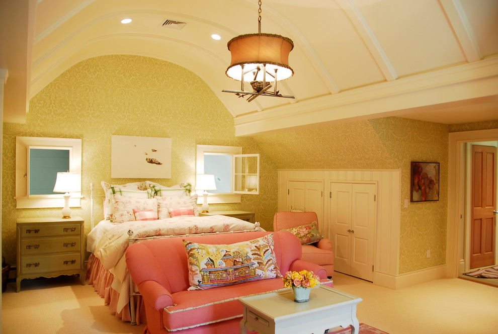This is an example of a country bedroom in Portland Maine.