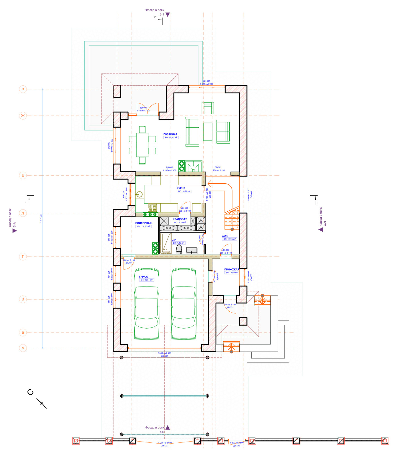 Индивидуальный коттедж 200м2