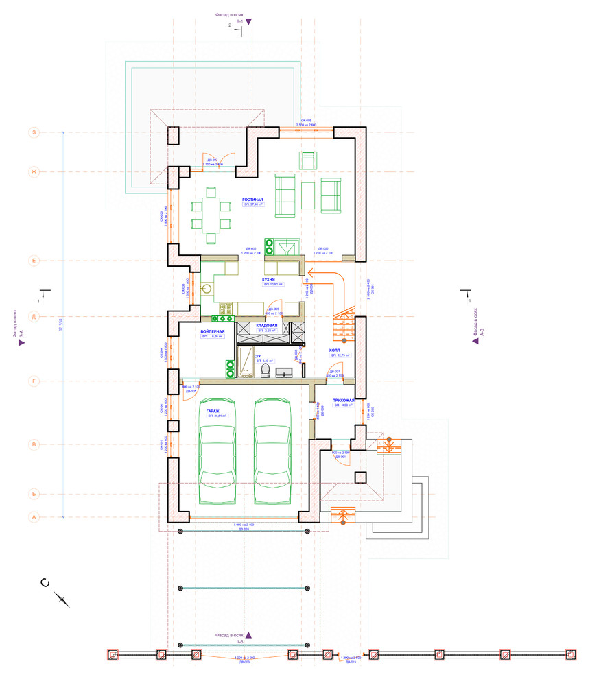Индивидуальный коттедж 200м2