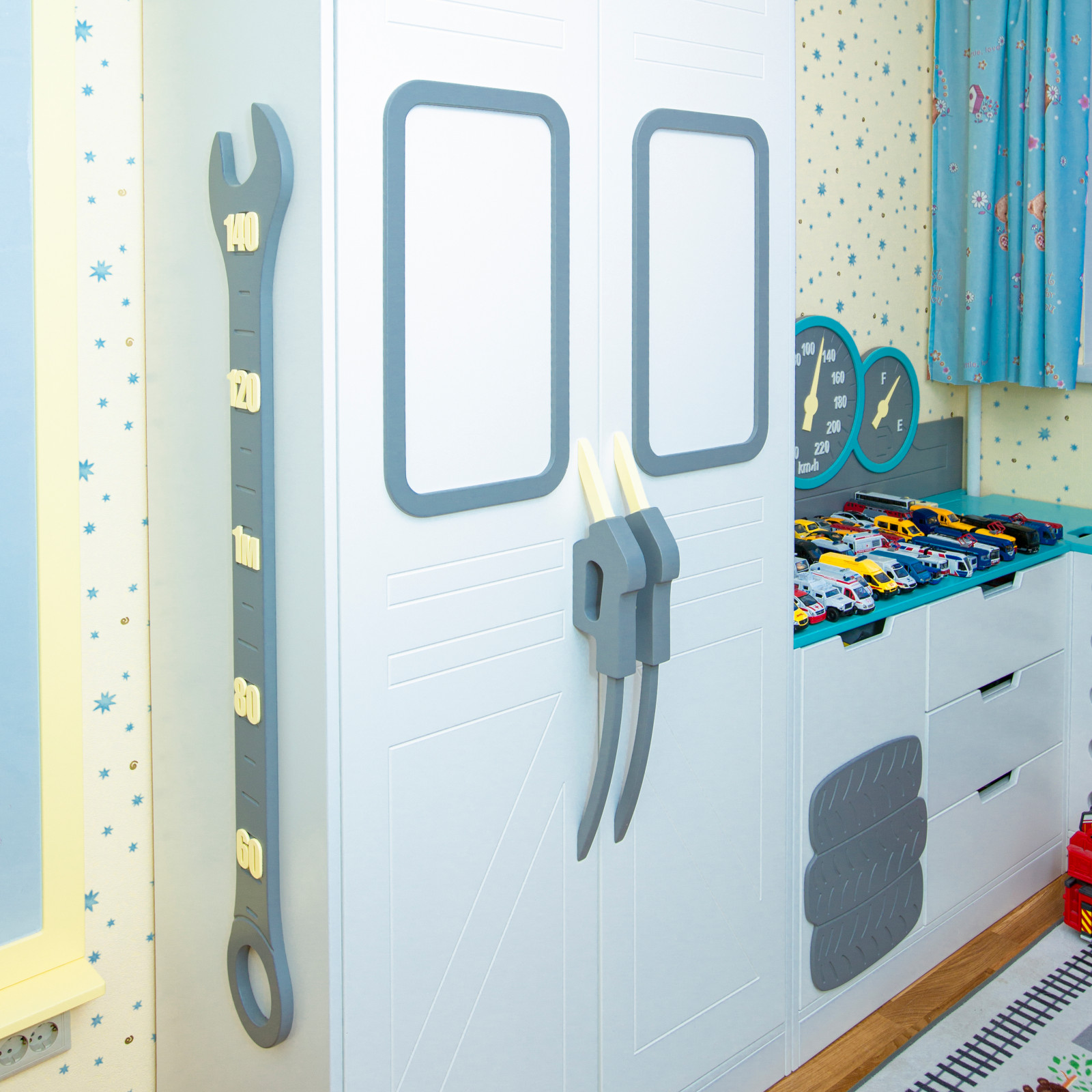Проект детской комнаты в автомобильной стилистике