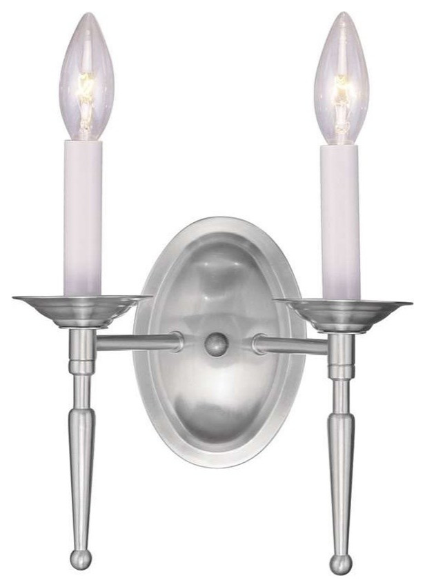 Williamsburgh Wall Sconce, Brushed Nickel