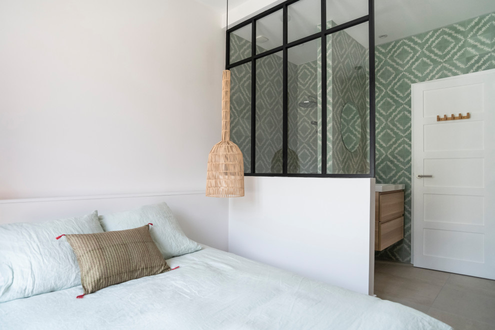 Aménagement d'une chambre contemporaine.