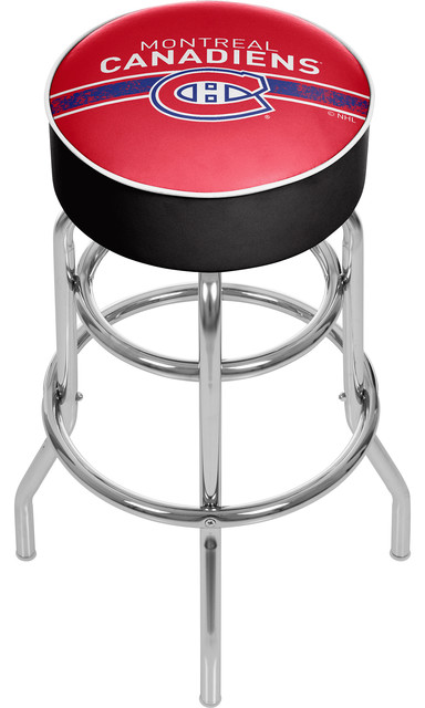 NHL Chrome Swivel Barstool, Montreal Canadiens