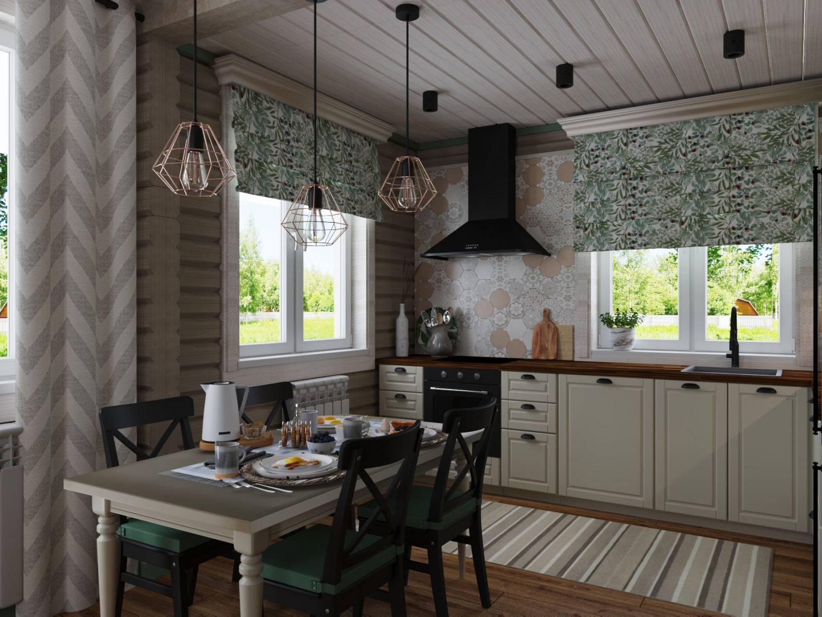 Дом из бруса.