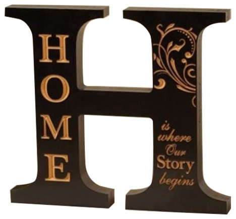 Letter H Wall Decor p. graham dunn aoa13 letter h-home decor, black - transitional Letter H Wall Decor p. graham dunn aoa13 letter h-home decor, black - transitional