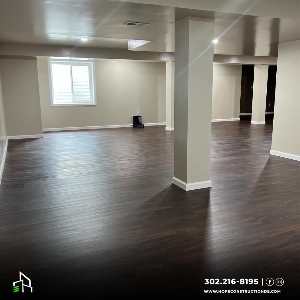 Residential Full Basement Completion with Custom Bar