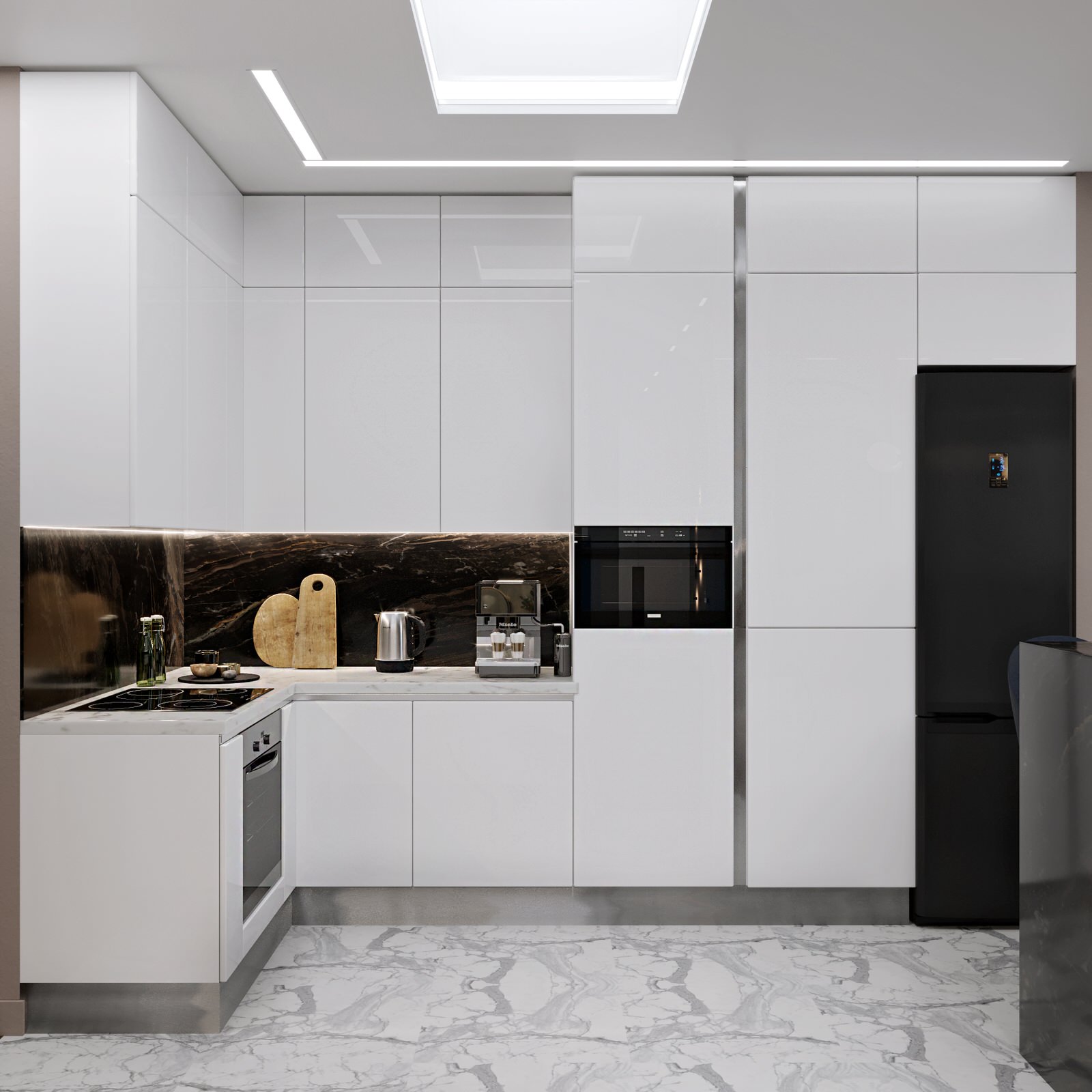 Дизайн проект для квартиры с 3-ех метровым потолком