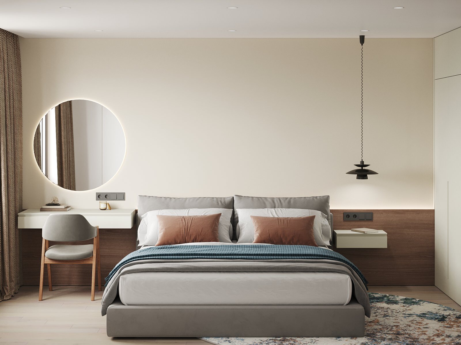 Квартира для молодой семьи с элементами сканди