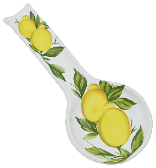 Spoon Rest Lemon Pattern Mediterranean Spoon Rests by Abbiamo Tutto