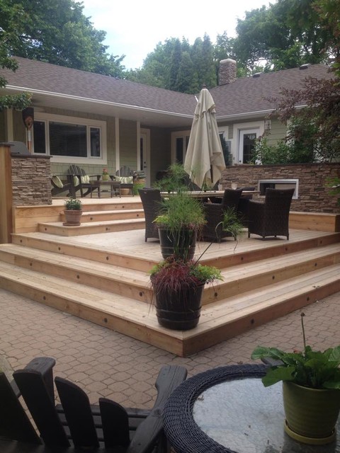 Cedar Deck american-traditional-terrace