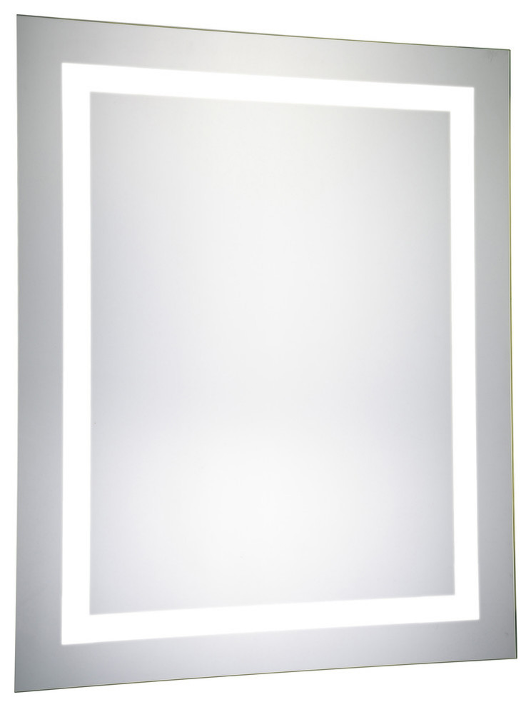 Led Hardwired Mirror Rectangle W24H30 Dimmable 5000K