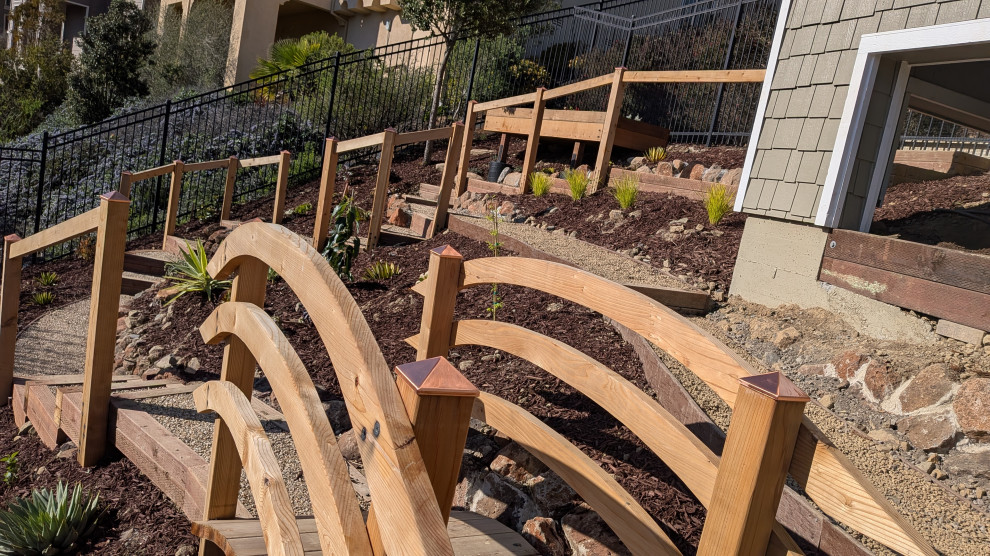 Japanese-Style Garden on a Steep Slope, San Francisco Bay Area