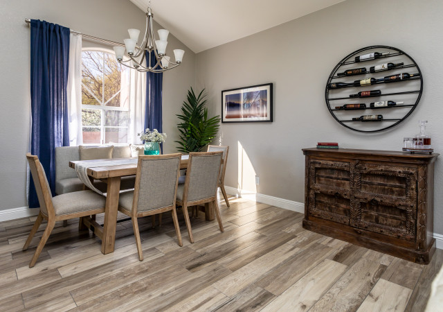 Warm Transitional klassisch-modern-esszimmer
