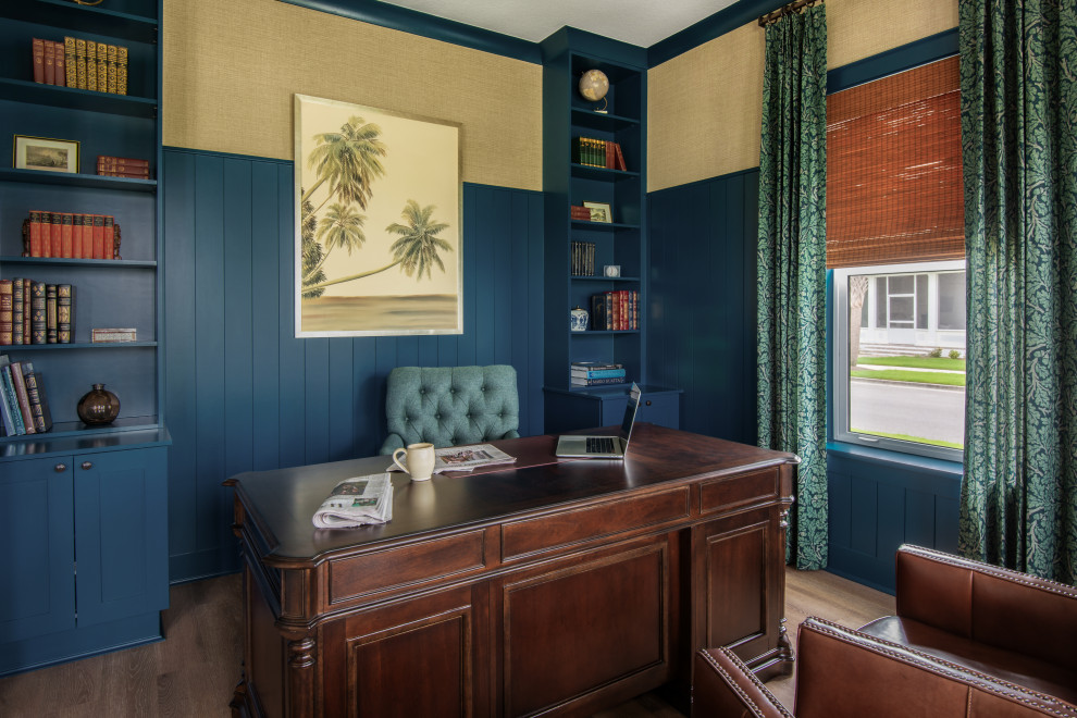 This is an example of a beach style home office in Orlando.
