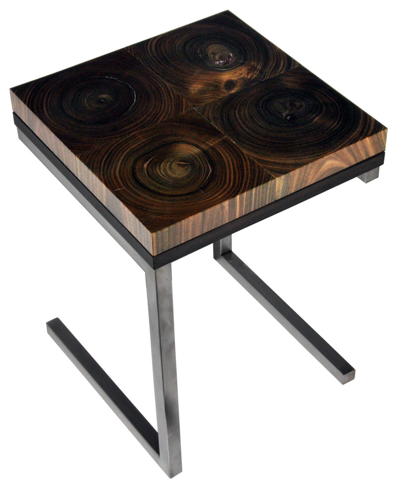 Salvaged Ibocai Wood Side Table