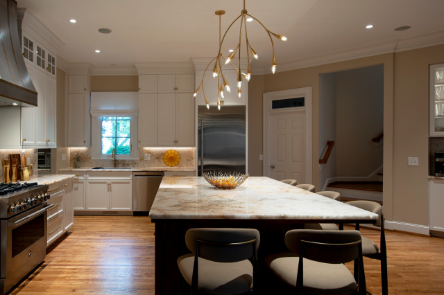 Illuminated Elegance transitional-kitchen