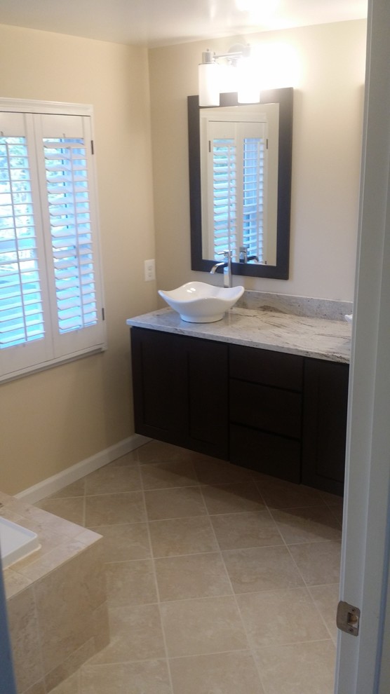 Bath With Floating Cabinet