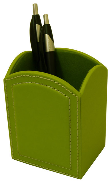Dacasso Colors Pencil Cup Lime Green Modern Desk Accessories