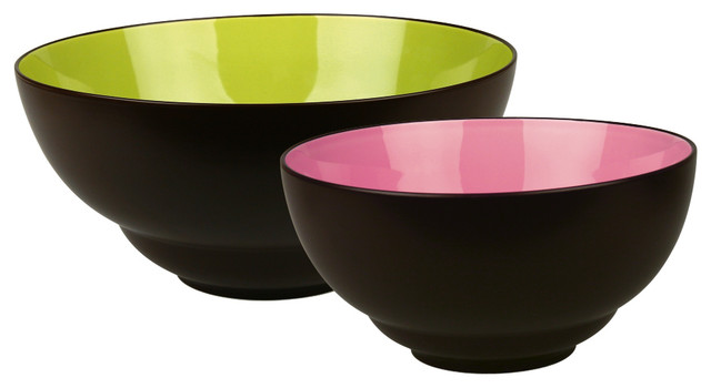 modern serving and salad bowls