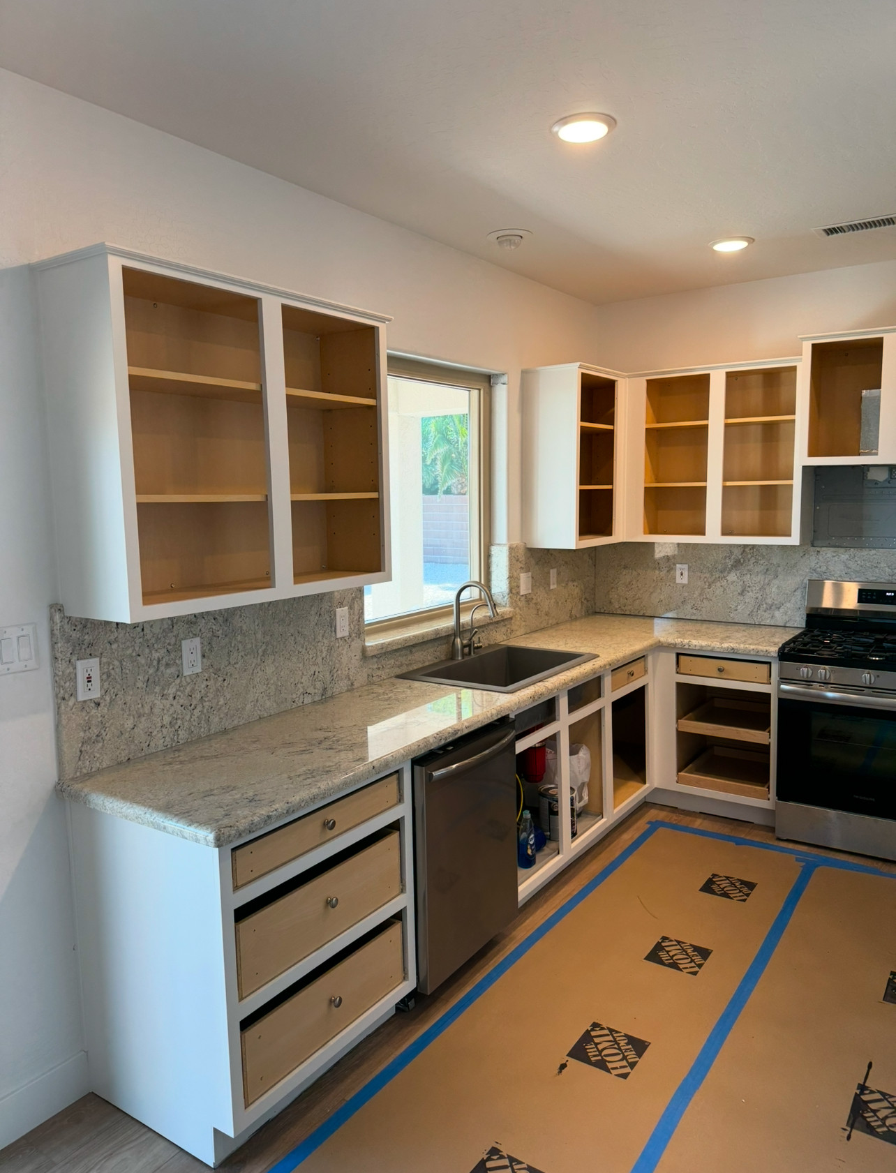 White Kitchen Cabinetry Reface